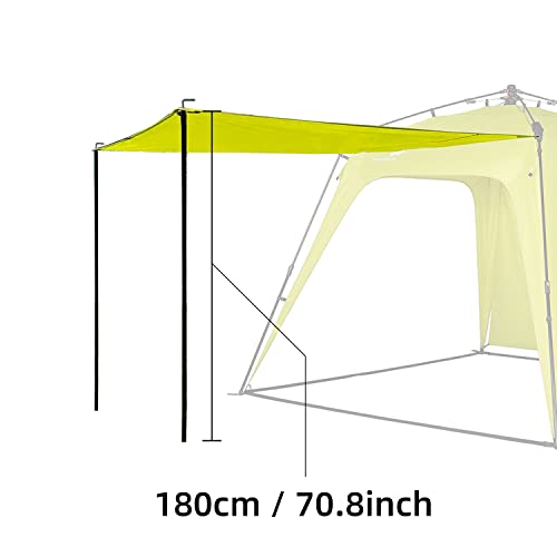 Pop Up Canopy Sun Shelters Shade Tent Camping Canopy 8.2' X 8.2' - Instant Portable Sports Cabana Umbrella, Easy Set-up and Take Down, with Sun Protection and One Shade Wall Included (Awning Green) - color: Green