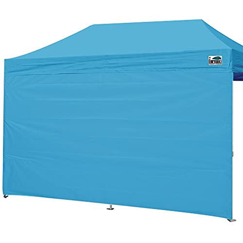 Eurmax USA 10x20 Pop Up Canopy SunWall-UV Protection for Tents,Blocks Sunlight&Wind,Water Resistant Side Wall Only,Easy Hook & Loop Installation,Fit for 20FT Straight Leg Shelters&Gazebo,Sky Blue - color: sky blue, size: 10x20