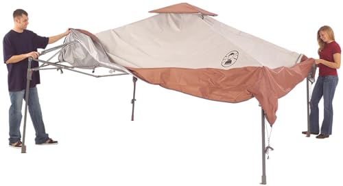 Coleman 13x13ft Instant Canopy Sun Shelter, Portable Shade Tent Sets Up in 3 Minutes, Vented Roof for Airflow & UPF 50+ Sun Protection, Great for Beach, Park, Tailgating, Camping, Backyard & More - style: Pfas-free