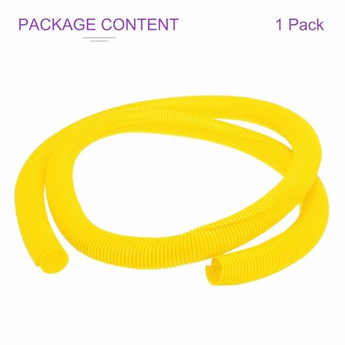 DMiotech 10ft Wire Loom Split Tubing 2 Inch(50.8mm) ID, Cord Protectors from Pet Flexible Conduit Cable Management for Office Home Garden, Yellow - color: Yellow, size: 2"-10ft