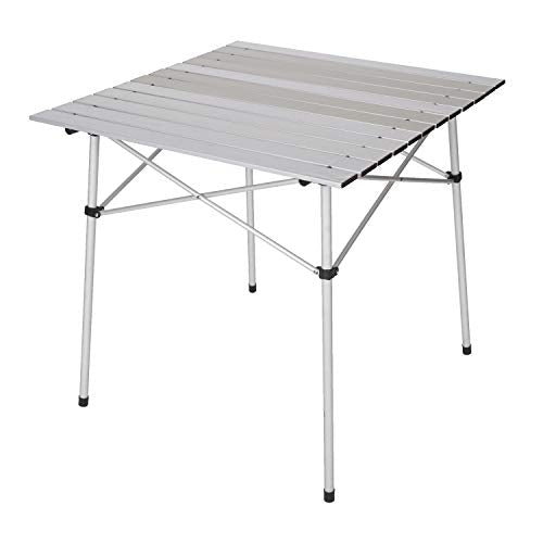 Stansport Compact Portable Kids Picnic Table – Foldable Space-Saving Design with Locking Legs – Lightweight Children’s Picnic Set for Travel, Parks, Campsite – Durable Steel Frame & Easy Clean Surface - style: Aluminum Slat