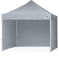 ABCCANOPY Easy Pop Up Canopy Tent with Sidewalls 10x10 Commercial -Series, Gray - color: Gray, size: 10X10