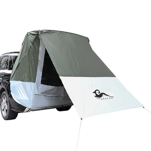 SUV Tent Car Awning, UPF 50++ with Portable Waterproof Storage Bag, Tear-Resistant, Large Space, Good Vision, Smooth Ventilation, Suitable for Outdoor Beach Camping Auto Canopy Shade… - color: Green