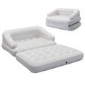DIMAR GARDEN Inflatable Couch Flocked Blow Up Couch Mattress,Outdoor Air Sofa Bed for Camping,Full Size - size: Flocked Full