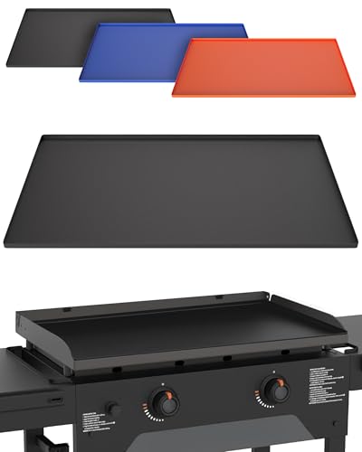 KITCHEN PERFECTION 28" Premium Silicone Griddle Cover Mat for Blackstone Griddle 28 Inch - Hermetic Protection from Rust & Debris All Year, Fits All Blackstone 28 Inch Models - Food Grade Silicone - color: Black 28 inch