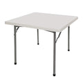 OEF Furnishings OEFBT3636 Utility Series Heavy-Duty Premium Commercial-Grade Indoor/Outdoor Folding Table (36 x 36 in, Square, Speckled Gray Top / Gray Frame) - size: 36" x 36"