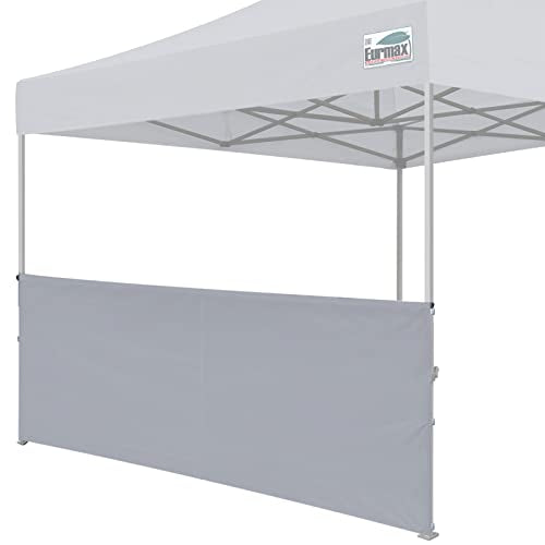 Eurmax USA Instant SunWall for 10x10 Pop up Canopy, Canopy Half Walls, Outdoor Instant Canopies,Canopy Tent Sidewalls,1 Pack Half Sidewall Only（Grey） - color: Gray, size: 10x3ft