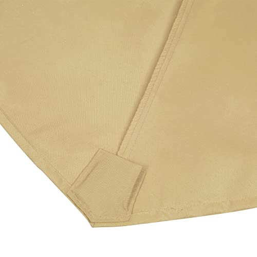 Sunnyglade 7.5ft Patio Umbrella Replacement Canopy Market Umbrella Top Outdoor Umbrella Canopy with 6 Ribs - color: Tan