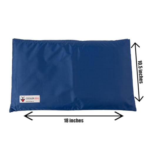 CoolerDog Hydro Cooling Mini Mat for Dogs – Dog Cooling Mat & Cooling Pad for Hot Weather – Triple Layer Ice & Water Cooling System (18" x 10.5") - size: Mini