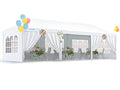 Quictent 10x30 Party Tent Gazebo Wedding Canopy Tent for Parties BBQ Shelter Pavilion with Removable Church Sidewalls & Elegant Church - size: 10'x30'-standard