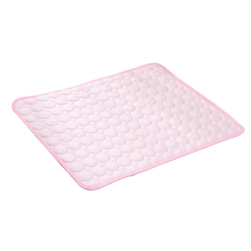 Cooling Pet Mat - Dog Summer Pad, Non-Slip Gel Comfort | Self-Cooling Puppy Cushion, Foldable Bed Blanket, Washable Crate Rest, Portable Kennel for Hot Weather - color: Pink, size: XS