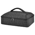 Wamika Black Cheetah Pizza Bag Thermal Tote Leopard Insulated Casserole Cookware Carrier for Hot or Cold Food Fits 15" x 11" Baking Dish for Pockluck, Parties, Picnic, and Cookouts - color: Cheetah