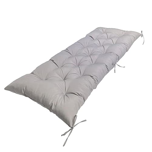 Srutirbo Waterproof Outdoor Bench Cushion, 48"x20", Swing Cushion Patio Furniture Cushions 3 Seater, for Garden Patio Furniture Lounger Bench (Light Grey, 48x20 in) - color: Light Grey