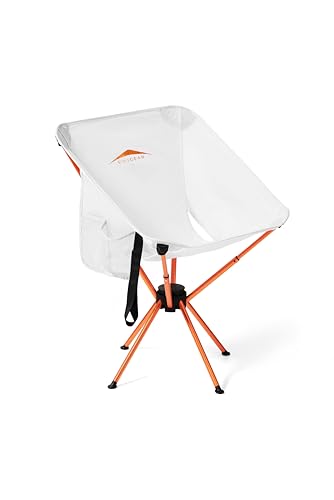 Unigear Compact Camping Chair for Adults, Lightweight Portable Folding Chair 2.6lb, 3 Steps Easy Setup & Fold, for Outdoor Hiking, Fishing, Travel, Backpacking - color: Grey