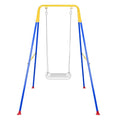 Baby Swing Stand, Heavy Duty Foldable Swing Stand A-Frame Metal Swing Stand Frame for Backyard Indoor & Outdoor Use (Hammock Chair not Included) (Blue) - color: Blue