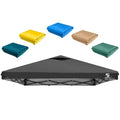 10x10 Pop Up Canopy Replacement Top Cover with Air Vent for Straight Leg Canopy Tent, Waterproof for Outdoor Garden Patio Camping Sun Shade(Frame NOT INCUDE) (Black) - color: Black