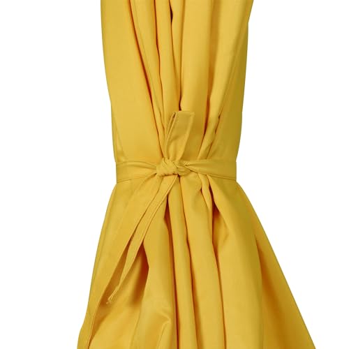 Blissun 7.5 ft Patio Umbrella, Yard Umbrella, Outdoor Market Umbrella with Push Button Tilt Crank, Yellow - color: Yellow
