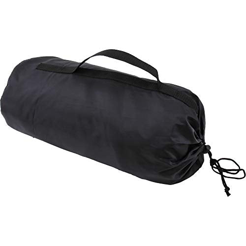 Threadart Outdoor Rainproof & Windproof Thick Stadium Blanket | for Camping, Picnic, Sports, Festivals, Football, Baseball, Concerts, Parks, Beach 55" x 79" - color: Black