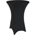 REDCAMP 32" Cocktail Table with Black Cover, Round Bar Table Pub Table for Parties Restaurant, 30" /43" Two Heights Adjustable - color: Black Cover Set, 1, size: 32" Round Table
