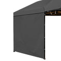 MQoutdoor Ultralight Sidewalls for 10x10 Canopy Tent Silver Coated Side Walls with Tie Rope 1 Piece, Black - color: Black