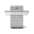 Nexgrill 4-Burner Propane Gas Grill in Stainless Steel with Side Burner, 60000BTUs, 626 sq. in. Cooking Space, Perfect for Outdoor Cooking & Grilling, Patios, BBQ, Backyards, Silver, 720-0830H - style: 4-Burner + Side Burner