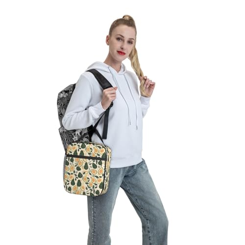 Avocado Lunch Box for Women Kids Girls Men Insulated Lunch Bag Lunchbox Adults Lunch Tote Bags Reusable Cooler for Work Office School Picnic Travel - color: Avocado01