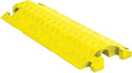 Checkers 1 Channel Industrial Drive Over Cable Protector, Drop Over for 2.25" Lines, 23k/Axle Load Capacity Hose and Cable Ramp for Heavy Duty Equipment, Made in The USA, Yellow, CP1X225-GP-DO-Y - color: Yellow, style: Drop Over