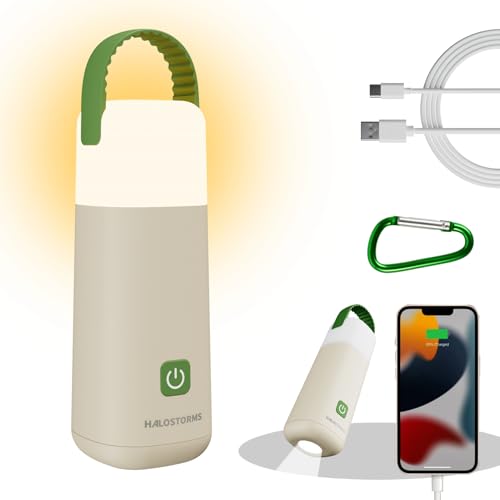 Camping Lantern, 350 Hours Running Time Rechargeable Lantern, 3200mAh Lantern Flashlight with 4 Modes, Waterproof Tent Light for Hiking, Emergency, Power Outages (Green 1PK) - style: Green