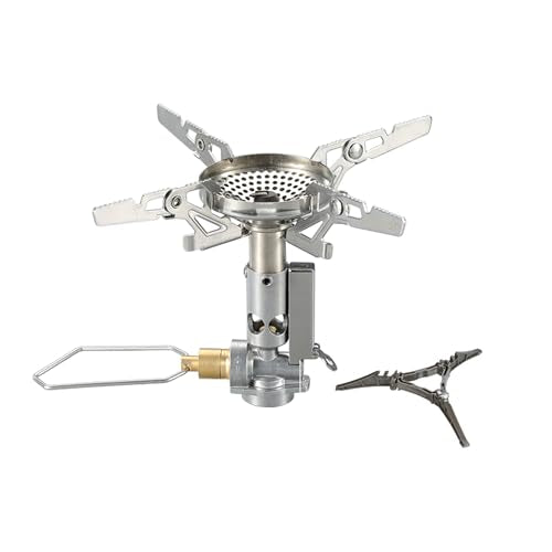 CAMPINGMOON XD-2F Canister Top Stove Portable Compact Foldable w/igniter w/Gas Fuel Can Stabilizer XD-2F/Z41