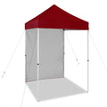 EAGLE PEAK Pop up Canopy 5x5, Outdoor Portable Canopy Tent with One Removable Sunwall, Carry Bag Included, Burgundy - color: Burgundy