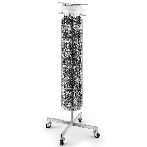 Duraaamo Volleyball Net Storage Rack Volleyball Net Holder Holds 1 Standard Network Storing Equipment with Wheels Setter Training Rack Using Minimal Floor Space