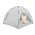 Portable Pet Camping Tent for Indoor Cats and Small Dogs, Breathable Outdoor Backyard Tents Camp, Beach Tent Sun Shelter with Foldable Non-Slip Base for Travel