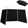 Canopy Sidewalls for 11x11,12x12 Slant Leg Pop Up Tent,3 Pack Sunwalls Only,(Black) - color: Black, size: 12X12
