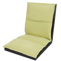 XK Foldable Camping Floor Lounge Padded Chair Couch for Outdoor Travel - color: Light Green