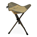 Black Sierra Folding Hunting Stool w/Shoulder Strap Supports 225 lbs, Lightweight Collapsible Tripod Seat, Foldable Steel Frame Chair Perfect for Hunting Blind, Fishing, Hiking, Travel - color: Tan