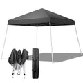 8x8ft Pop Up Canopy Tent,Portable Home Use Waterproof Folding Tent,Easy Up Gazebo Canopy Tents,Commercial Beach Tents,with Carry Bag,for Outdoor Patio Camping Wedding Party BBQ Garden (Dark Grey) - size: 8x8ft