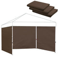 Canopy Sidewalls for 10x10 Pop Up Canopy 99% UV Protection, Waterproof, 3 Pcs Sidewalls Only,(Brown) - color: Brown, size: 10X10