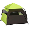 PawHut Pop Up Dog Tent for Extra Large and Large Dogs, Portable Pet Camping Tent with Carrying Bag for Beach, Backyard, Home - color: Green