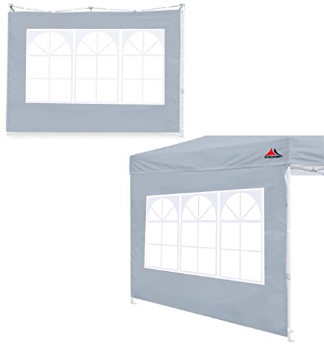 SCOCANOPY Sidewall for 10x10 Canopy Frame, 2 Pieces Sunwalls Only, Grey - color: light grey, size: 10X10