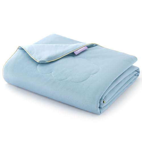 LE SURE Premium Cooling Blankets for Large Dogs - Washable Dog Cooling Throw Blanket with Q-MAX>0.4，Durable Self Cooling Pet Mat for Cat, Soft Cooling Summer Blanket for Hot Weather, Blue, 40x50 - color: Light Blue, size: L(40x50")