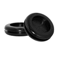 Flyshop Black 38mm 1-1/2" Rubber Grommet, 30mm 1-3/16" ID, Hole Grommets Synthetic Rubber Wire Protection Firewall Hole Plug, Round, Double-Sided, 4-Pack - size: 1-1/2" (Drill Hole Size)