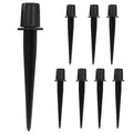 Litoexpe 8 Pack Metal Solar Lights Stake, Replacement Spike Ground Stake for Garden Lights Outdoor Enthusiasts - size: Metal-8 Pack