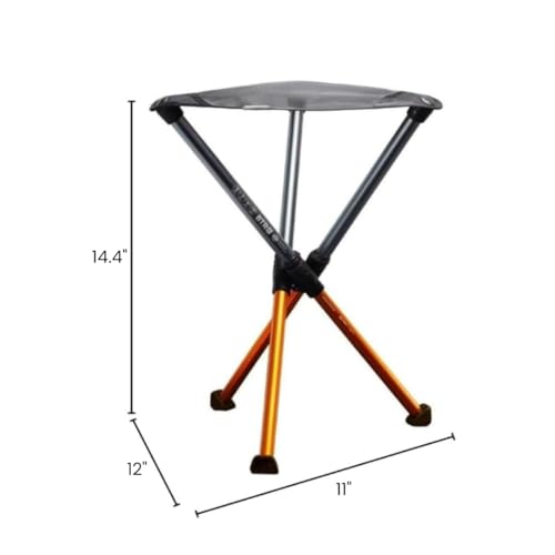Hillsound BTR Stool for Ultralight Backpacking & Hiking, Lightweight Camping Chairs, Compact Portable Outdoor Seat, Hunting Adventures, Durable Tripod Design, Made in Korea - color: Alpenglow, size: 14"