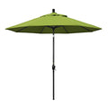 California Umbrella GSPT908302-5429 9' Round Aluminum Market, Crank Lift, Push Button Tilt, Black Pole, Sunbrella Macaw - color: Macaw