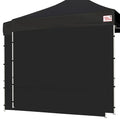 Tradesparker 10x10 Pop Up Canopy Wall with Zipper, 86 inch Height Instant Canopy SunWall Tent Sidewalls for 10x10 Pop Up Tent,2 Pack Sidewall Only,Black - color: Black, size: 10FT*2