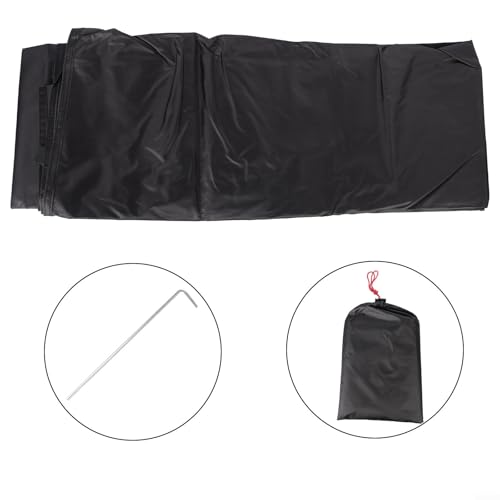 Outdoor Camping Tent Footprint Ground Sheet Floor Mat with Bathtub Design 210D Oxford Cloth Material Multiple Sizes for Hiking Beach Picnic Activities(200x180cm) - color: 200x180cm