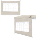 SCOCANOPY SideWall with Window for 10x10 Canopy Frame, 2 Pack SunWall Only,Beige - color: beige, size: 10X10