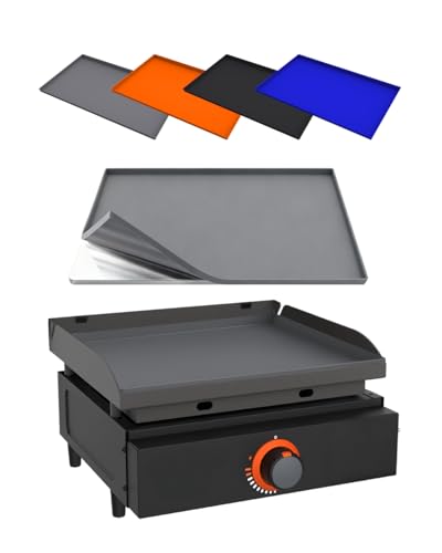 Kitchen perfection 17" Premium Silicone Griddle Cover Mat for Blackstone Griddle 17 Inch - Hermetic Protection from Rust & Debris All Year, Fits All Blackstone 17 Inch Models - Food Grade Silicone - color: Gray 17 inch