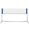 DORTALA Portable Badminton Net 10FT, Freesting Soccer, Volleyball, Pickleball, Tennis Net, Adjustable Height, Easy Setup Badminton Net for Indoor Outdoor Court Beach Backyard