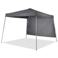 GDY 10x10 FT Pop Up Canopy Outdoor Instant Tent Slant Legs with a Sidewall,Equipment Vents, Portable Gazebo Shelter for Patio, Deck, Beach and Garden,Grey. - color: Gray